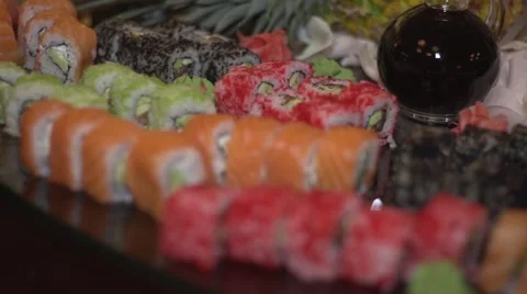 Snack sushi Stock Footage 48126437