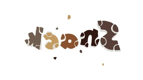Snack text on white background Video stock 273242138