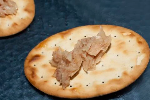 Snack with tuna Stock Photos