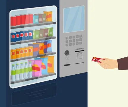 Snack vending machine Stock Illustration