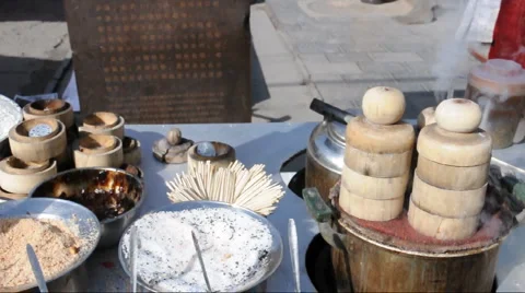 Snack of xi'an china Stock Footage 885929