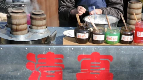 Snack of xi'an china Stock Footage 905997
