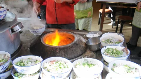 Snack of xi'an china-Steamed mutton Stock Footage 885995