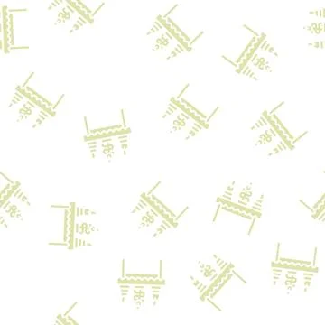 Snacks buffet glyph vector seamless pattern Stockillustratie