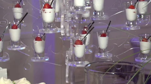 Snacks on a buffet table Stock Footage 54205527