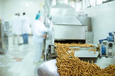 Snacks factory Stock Photos