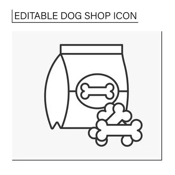 Snacks line icon Stock Illustration