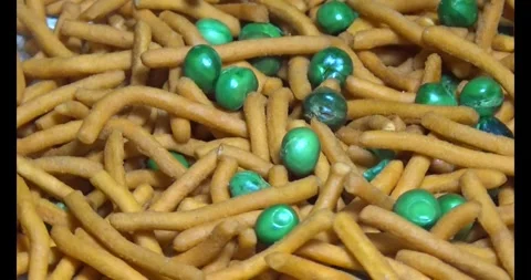 Snacks on a plate Stock Footage 296355965