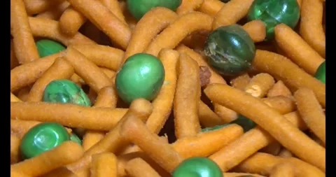 Snacks on a plate Video stock 296356009