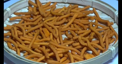 Snacks on a plate Video stock 296356214