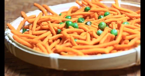 Snacks on a plate Stock Footage 296356360