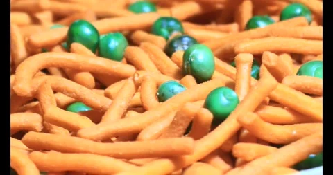 Snacks on a plate Stock Footage 296356447