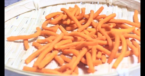 Snacks on a plate Video stock 296356551