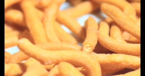 Snacks on a plate Stock Footage 296356594