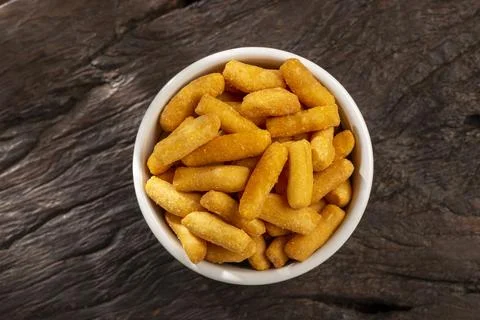 Snacks in ramekin on the table. Stock Photos