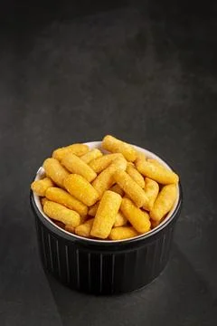 Snacks in ramekin on the table. Stock Photos