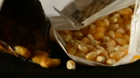 Snacks on a table, corn Stock Footage 45707376
