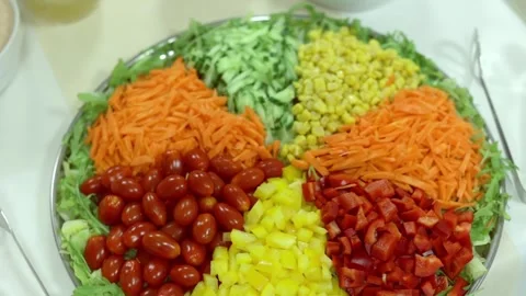 Snacks at a wedding Stock Footage 268047918