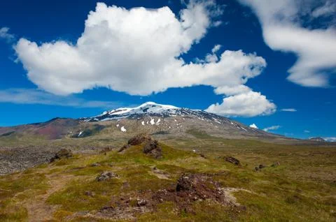 Snaefell Foto stock