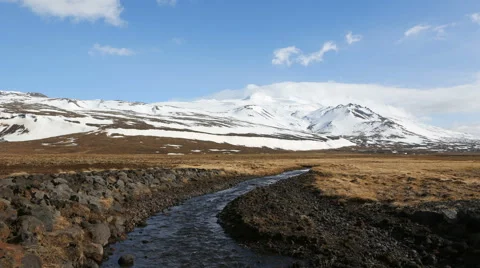 Snaefellsjokull time lapse, Iceland 库存影片 40798759