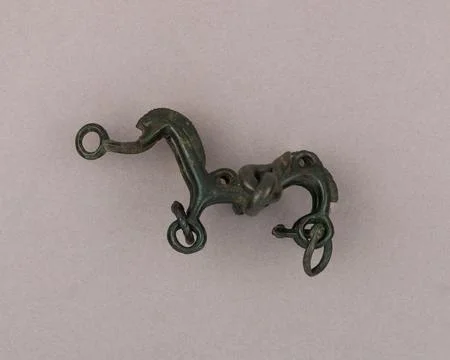 Snaffle Bit 8th7th century B.C. Villanovan The snaffle bit is the simplest .. Stock Photos
