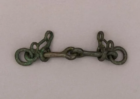 Snaffle Bit 8th7th century B.C. Villanovan or Estruscan The snaffle bit is .. Stock Photos
