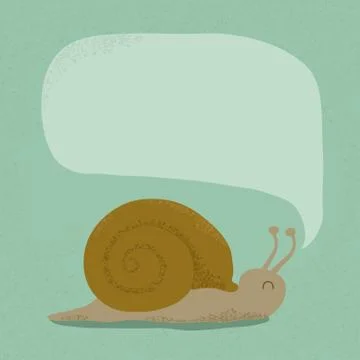 Snail bubble speech , eps10 vector format Stock Illustration