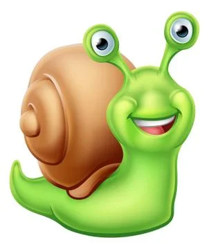 Snail Cartoon Character Иллюстрация