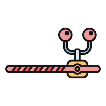 Snail character watching slow loading progress bar Stock Illustration