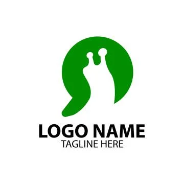 Snail chat logo design vector Stock Illustration