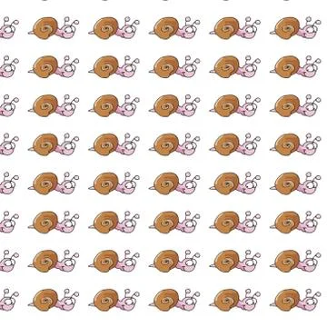 Snail cloth or paper, with colored, for gift card Stock Illustration