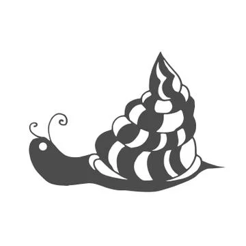 Snail coloring page Illustrazione stock