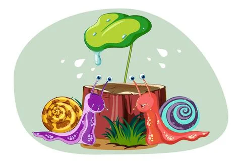 Snail Concept Illustration Stock Illustration