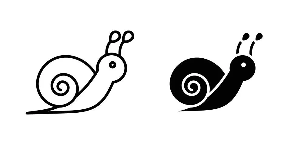 Snail icon graphic element. web icon set Stock Illustration