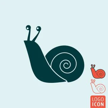Snail icon isolated Stock Illustration