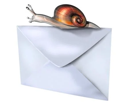 Snail mail Stock Illustration