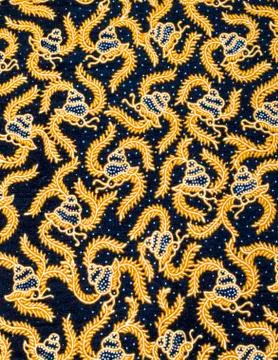 Snail pattern fabric Stock Photos