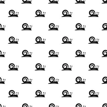 Snail pattern vector seamless 스톡 일러스트