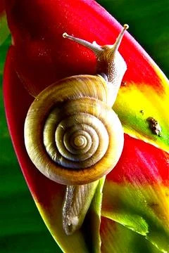 The snail Fotos Stock