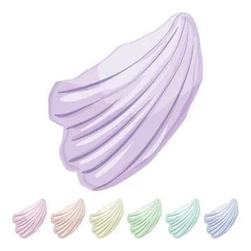 Snail sea shell cartoon vector graphic Stock Illustration