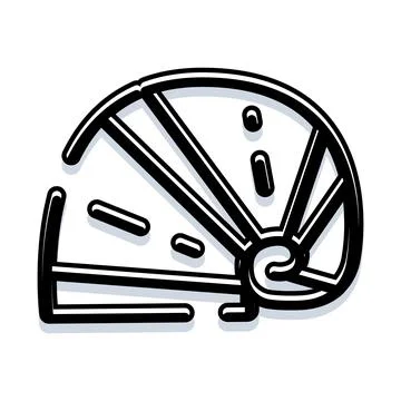 Snail shell icon representing nature and marine life Stock Illustration