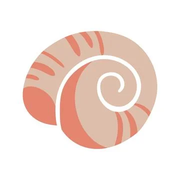 Snail Shell Icon Vector Illustration Stock Illustration