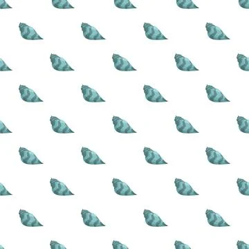 Snail shell pattern repeating on white background Illustrazione stock