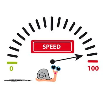 Snail on white background Stock Illustration