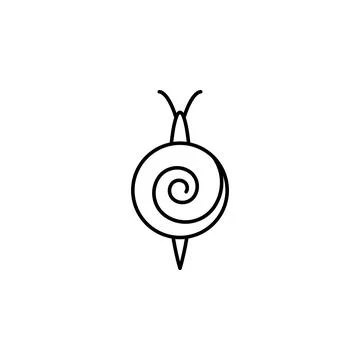 Snails icon. Element of pest icon for mobile concept and web apps. Thin line Illustrazione stock