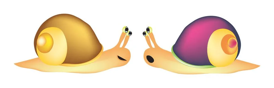 Snails Stock Illustration