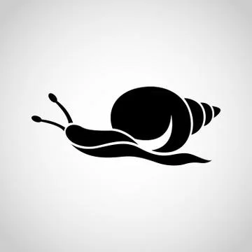Snails logo Stock Illustration