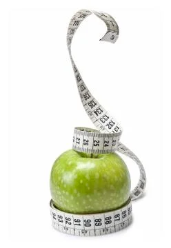 Snake on the apple. Stock Photos