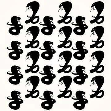 Snake background Stock Illustration