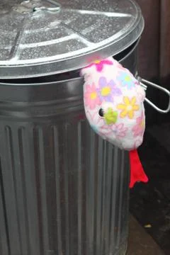 Snake in bin vertical Stock Photos